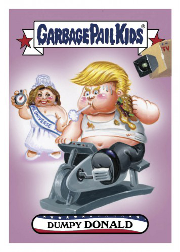 2016 Topps Garbage Pail Kids Dis-grace to the White House 9 Dumpy Donald