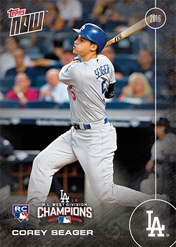 Corey Seager Rookie HR Derby 2016 Topps Update #US205, ROY, Dodgers –