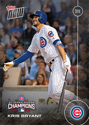 2016 Topps Now #CHC-8 Javier Baez Chicago Cubs Postseason Setbreak- BGS 10  BLACK