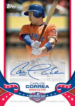 2017 Topps Opening Day Baseball Autographs