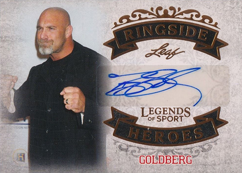 2015 Leaf Legends of Sport Ringside Heroes Autographs Goldberg