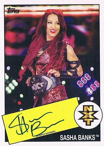 2015 Topps Heritage WWE Autographs Sasha Banks