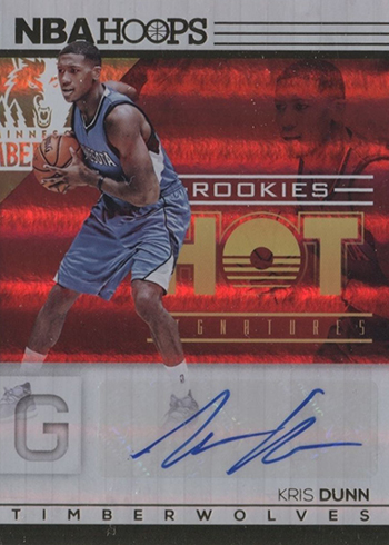 2016-17 Hoops Hot Signatures Rookies Kris Dunn