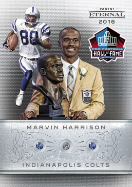 2016-17 Panini Eternal PE-MH1 Marvin Harrison NFL Hall of Fame Collection Triple Gem