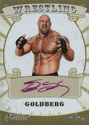 2016 Leaf Signature Series Wrestling Goldberg Autograph