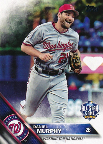  Baseball MLB 2017 Topps #62 Daniel Murphy Nationals :  Collectibles & Fine Art
