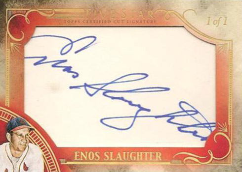 2016 Topps Five Star Baseball Cut Signature Enos Slaughter