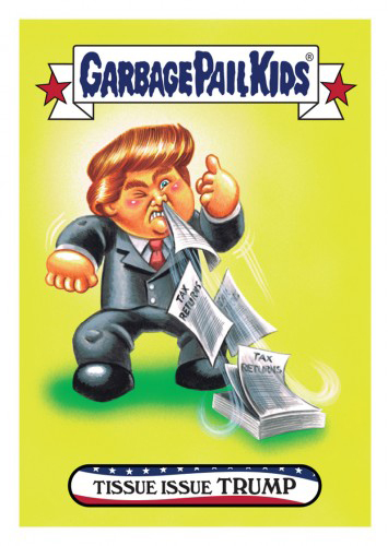 2016 Topps Garbage Pail Kids Dis-grace to the White House 20 Tissue Issue Trump