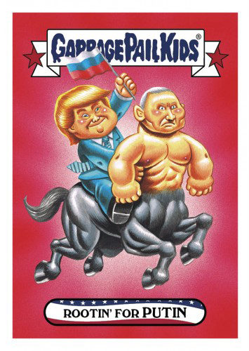 2016 Topps Garbage Pail Kids Dis-grace to the White House 28 Rootin for Putin