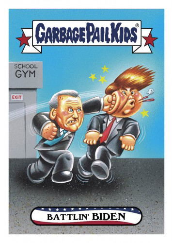 2016 Topps Garbage Pail Kids Dis-grace to the White House 33 Battlin Biden