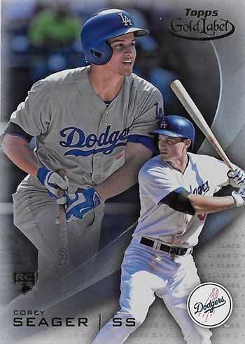 2016 Topps Gold Label Class 2 Red 62 Julio Urias Rookie 15/50