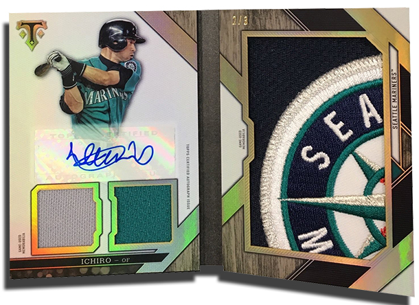 2016 Topps Triple Threads Triple Threads Logo Book Autograph Ichiro