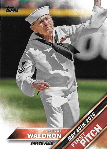 2016 Topps Update First Pitch Burke Waldron