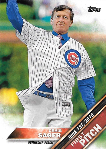 2016 Topps Update First Pitch Craig Sager