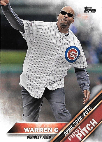 2016 Topps Update First Pitch Warren G