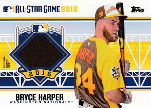 2016 Topps Update Series Baseball All-Star Stitches Bryce Harper