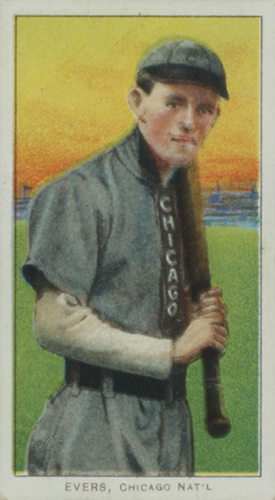 T206 Johnny Evers with Bat Chicago