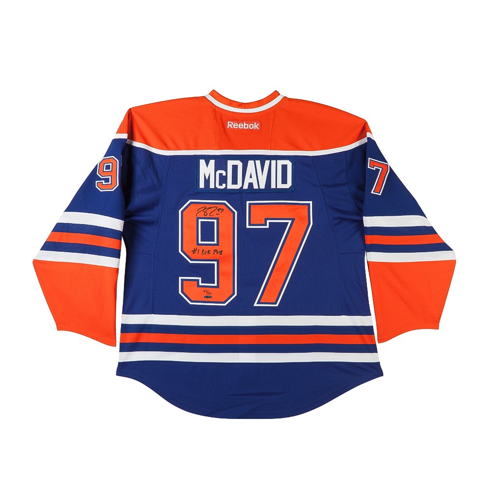 Connor Mcdavid Signed Autographed Jersey Custom Framed to 32x40 Upper –  Super Sports Center