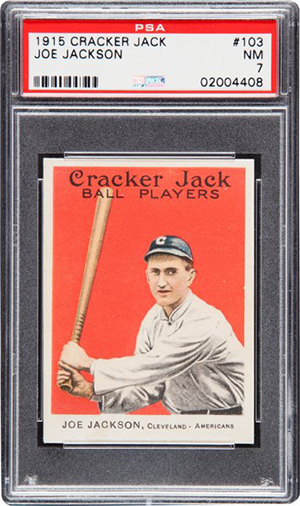 1915 Cracker Jack Joe Jackson PSA 7