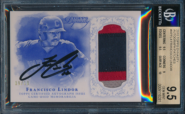 2015 Topps Dynasty Francisco Lindor Rookie Card