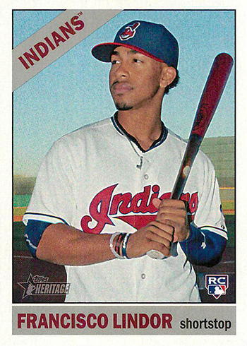 2015 Topps Heritage Francisco Lindor Rookie Card