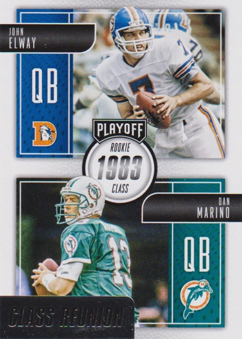 2016 Panini Playoff Football Class Reunion John Elway Dan Marino