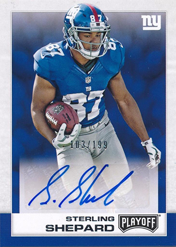 Sterling Shepard 2016 Panini Phoenix Giants Rookie Jersey Auto Rc #d 106/199