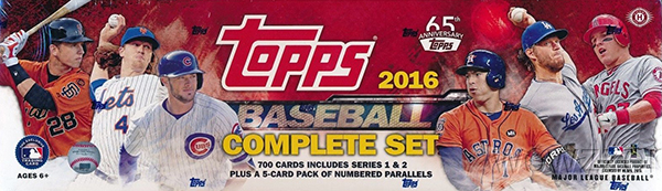 2016 Topps Baseball Series 1&2 Complete Factory Sealed Box Set Album & Pages 