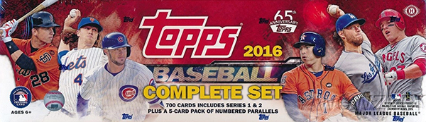 2016 Topps Baseball Factory Set Breakdown and Comparisons