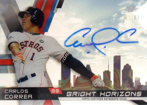 2016 Topps High Tek Bright Horizons Autograph Carlos Correa