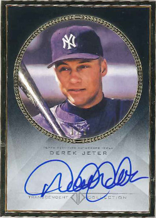 Derek Jeter 2017 Topps Transcendent Baseball Framed Autograph Card 23/25 -  BGS Graded 10