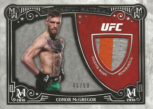 2016 Topps UFC Museum Collection Meaningful Material Conor McGregor