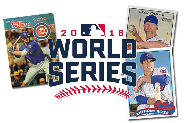 chicago cubs 2016 world series baseball card set