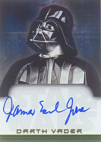 2001 Topps Star Wars Evolution James Earl Jones Autograph
