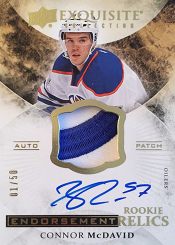 2015-16 Cup Connor McDavid Exquisite Endorsements 50