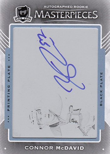 2015-16 Cup Connor McDavid SPx Plate Black