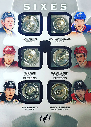 2015-16 Cup Connor McDavid Sixes Button Eichel Domi Larkin Bennett Panarin