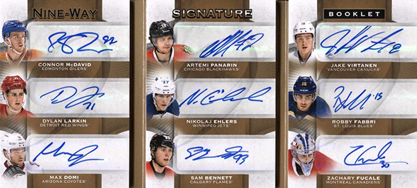 2015-16 Upper Deck The Cup Hockey 9-Way Signatures
