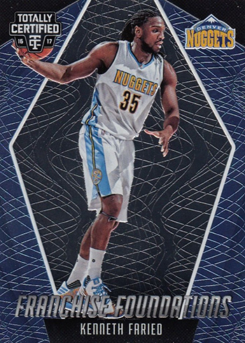 2016-17 Panini Totally Certified Basketball Franchise Foundations Kenneth Faried