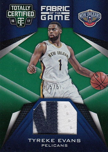 2016-17 Panini Totally Certified Basketball Green Tyreek Evans