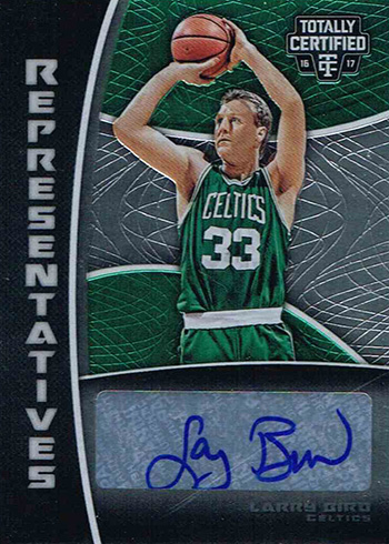 2016-17 Panini Totally Certified Basketball Representatives Larry Bird Autograph