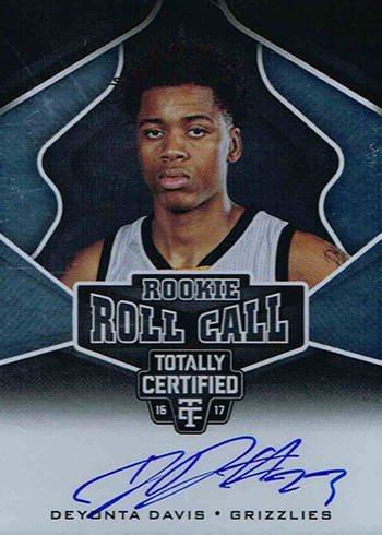 2016-17 Panini Totally Certified Basketball Rookie Roll Call Deyonta Davis