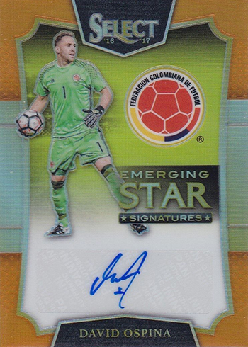 2016-17 Select Soccer Emerging Stars Signatures Orange David Ospina