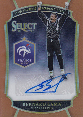 2016-17 Select Soccer Historic Signatures Copper Bernard Lama