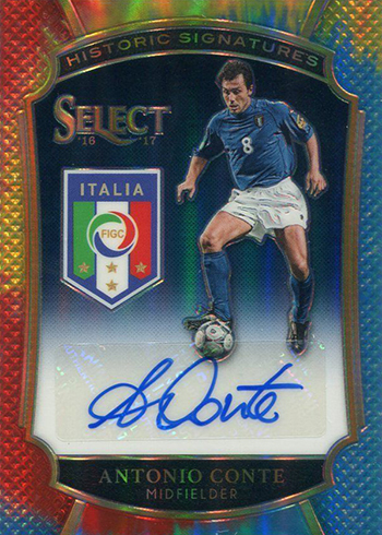 2016-17 Select Soccer Historic Signatures Tie Dye Antonio Conte