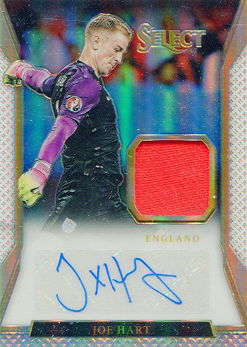 2016-17 Select Soccer Jersey Autograph White Joe Hart