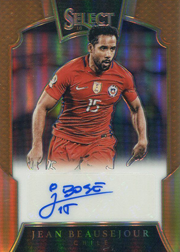2016-17 Select Soccer Signatures Copper Jean Beausejour