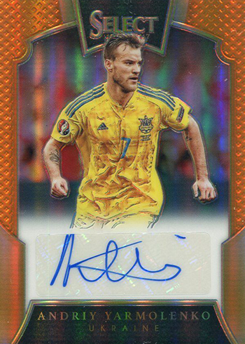 2016-17 Select Soccer Signatures Orange Andriy Yarmolenko