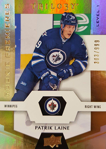 2016-17 Upper Deck Trilogy Hockey Rookie Premiere Patrik Laine 999