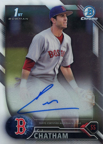 Bobby Dalbec Autographed Signed 2016 Bowman Draft #Bd99 Authentic Auto  Beckett Certified Red Sox